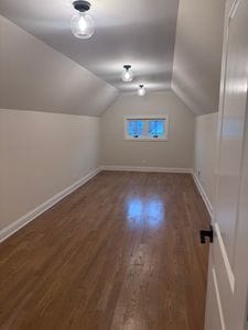 25136 Thornberry Dr Unit 25136, Plainfield, IL 60544 - additional living space with wood finished floors and vaulted ceiling
