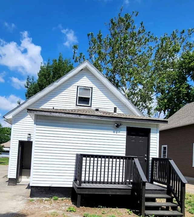 back of property