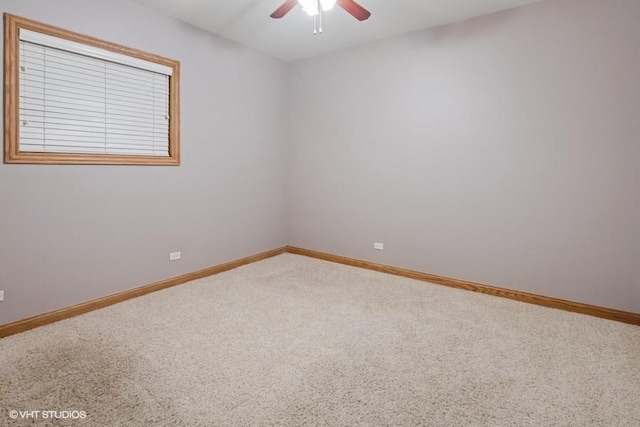 1644 W Lemoyne St Unit 1, Chicago, IL 60622 - carpeted empty room with a ceiling fan and baseboards