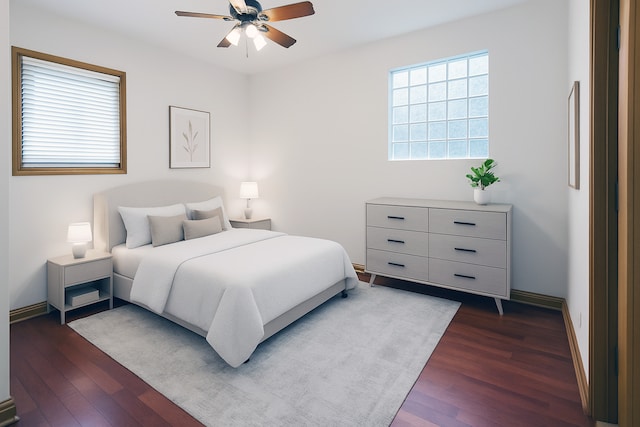 1644 W Lemoyne St Unit 1, Chicago, IL 60622 - bedroom with dark wood-type flooring and ceiling fan