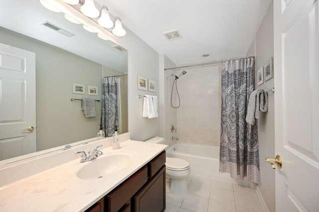 570 Crescent Blvd Unit 307, Glen Ellyn, IL 60137 - full bath with tile patterned floors, vanity, and shower / bath combo with shower curtain