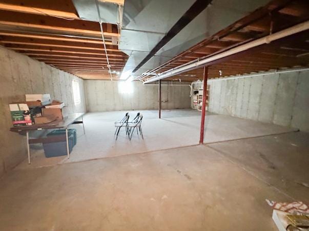 645 Tally St, Earlville, IL 60518 - view of unfinished basement