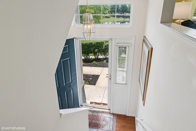 2396 Oakfield Ct, Aurora, IL 60503 - entrance foyer with plenty of natural light and wood finished floors