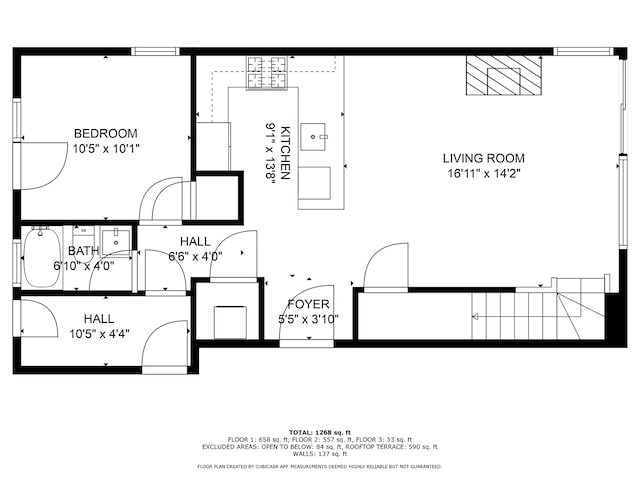1644 W Blackhawk St Unit 2E, Chicago, IL 60622 - view of room layout