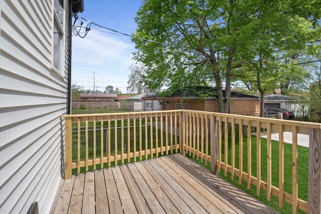 8317 S Constance Ave, Chicago, IL 60617 - view of wooden deck