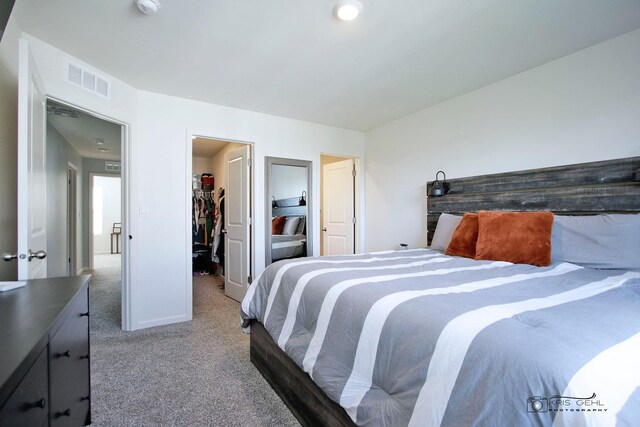 6650 Linden Trl Unit B, Wonder Lake, IL 60097 - carpeted bedroom featuring a spacious closet and baseboards