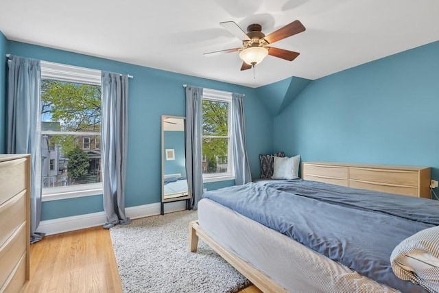 3739 W Palmer St, Chicago, IL 60647 - bedroom with wood finished floors and a ceiling fan