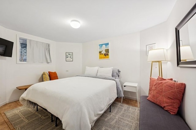 3739 W Palmer St, Chicago, IL 60647 - tiled bedroom featuring baseboards