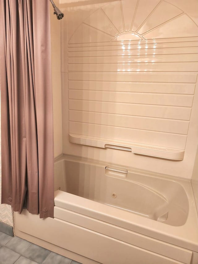 624 Maple Ave, Lisle, IL 60532 - bathroom with shower / tub combo and tile patterned flooring