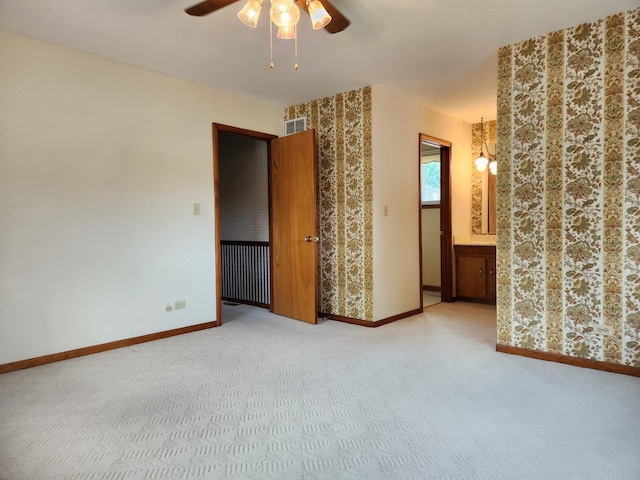 624 Maple Ave, Lisle, IL 60532 - carpeted empty room with ceiling fan and radiator heating unit