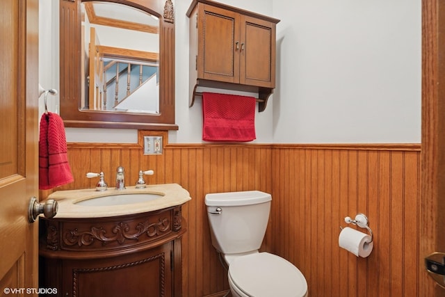 42 N Holly Ave, Fox Lake, IL 60020 - half bath with a wainscoted wall and vanity