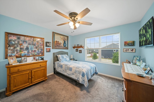 3778 Westbury Ct, Elgin, IL 60124 - bedroom featuring carpet floors and a ceiling fan