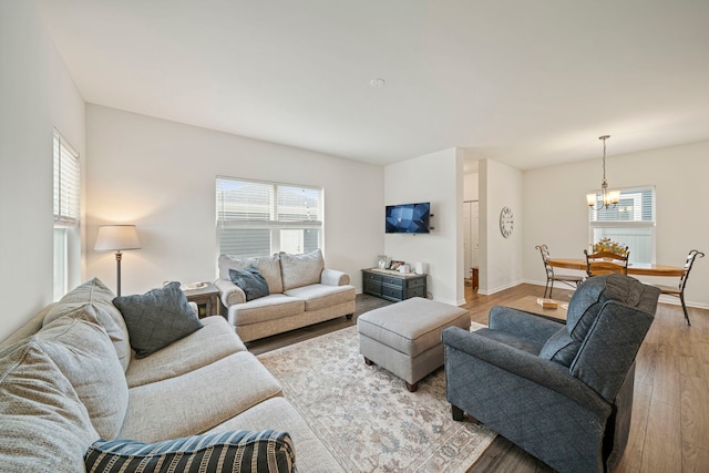 3778 Westbury Ct, Elgin, IL 60124 - living room featuring light wood-style floors and a chandelier