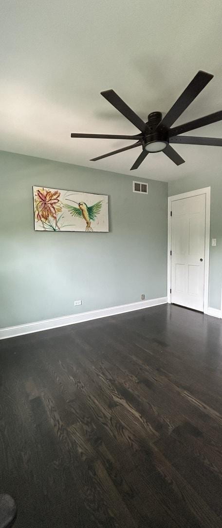 1401 Fallcreek Ct, Naperville, IL 60565 - unfurnished room with wood finished floors and a ceiling fan