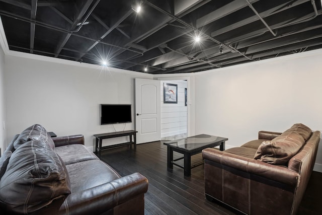 1401 Fallcreek Ct, Naperville, IL 60565 - living area with dark wood-style flooring