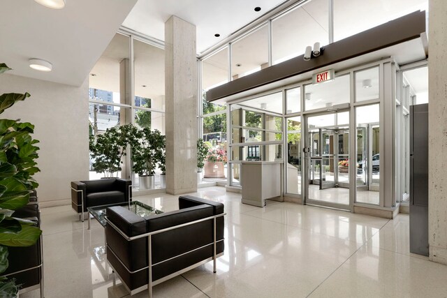 70 W Burton Pl Unit 1801, Chicago, IL 60610 - lobby with floor to ceiling windows and a high ceiling