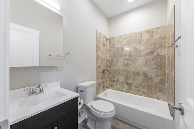2708 W Jackson Blvd, Chicago, IL 60612 - bathroom with vanity,  shower combination, and wood finished floors