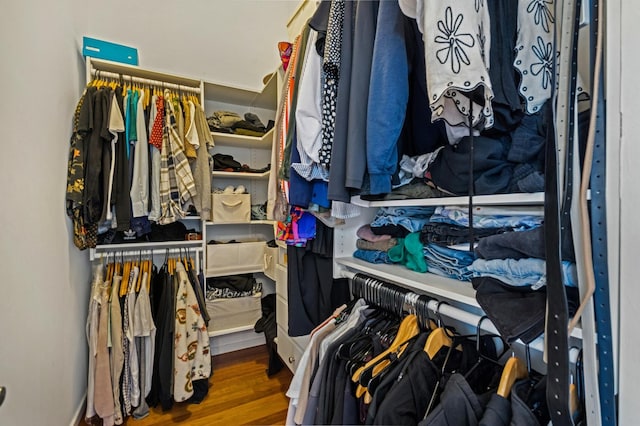 1719 N Western Ave Unit 4, Chicago, IL 60647 - spacious closet featuring wood finished floors