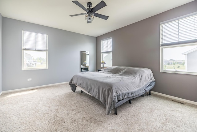 738 Kentshire Cir, Elgin, IL 60124 - bedroom featuring carpet and a ceiling fan
