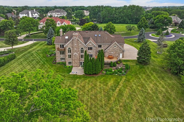 39 Forest Ln, South Barrington, IL 60010 - aerial view of property and surrounding area