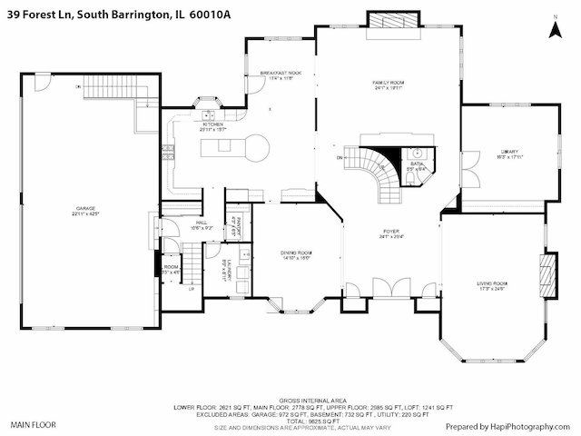 39 Forest Ln, South Barrington, IL 60010 - view of property floor plan