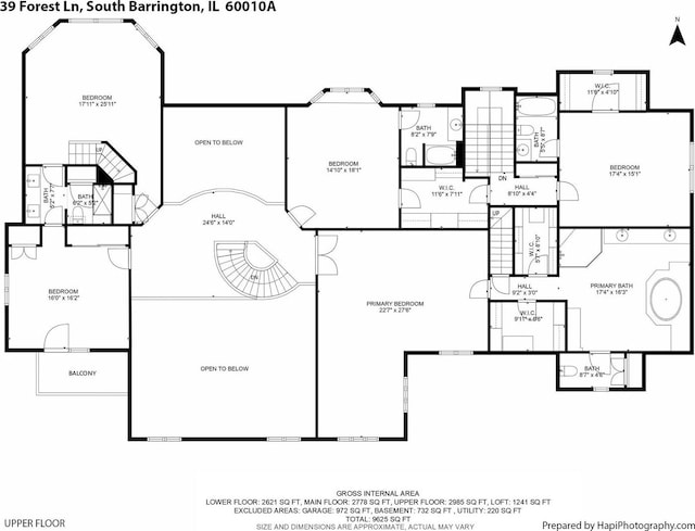 39 Forest Ln, South Barrington, IL 60010 - view of property floor plan