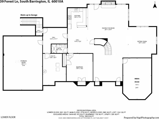 39 Forest Ln, South Barrington, IL 60010 - view of room layout