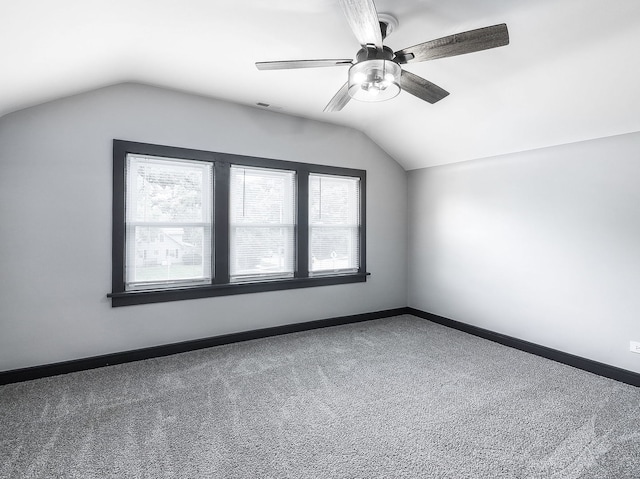246 S Oak St, Itasca, IL 60143 - bonus room with vaulted ceiling, carpet floors, and a ceiling fan