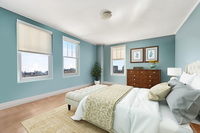 2440 N Lakeview Ave Unit 14E, Chicago, IL 60614 - bedroom with wood finished floors and crown molding