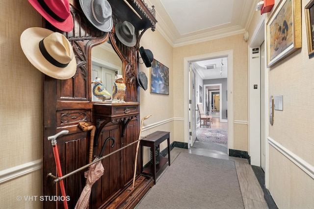 2440 N Lakeview Ave Unit 14E, Chicago, IL 60614 - corridor with ornamental molding