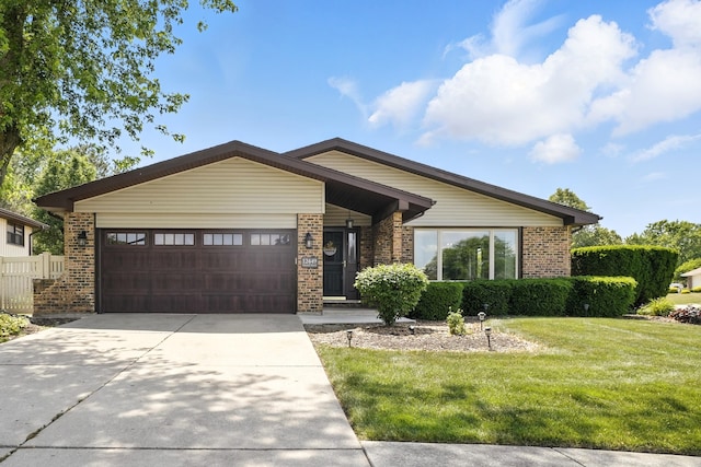 12449 W Prairie Dr, Homer Glen, IL 60491 - single story home featuring brick siding, an attached garage, and concrete driveway