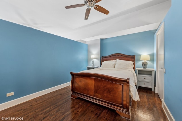 165 N Canal St Unit 726, Chicago, IL 60606 - bedroom featuring wood finished floors and ceiling fan