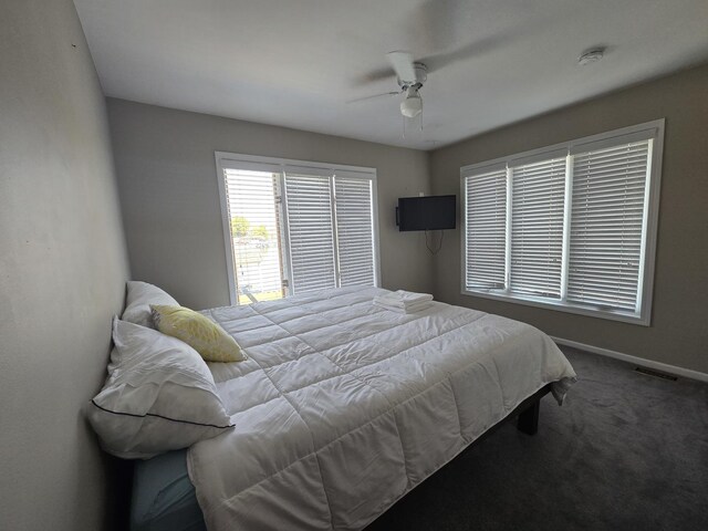 501 Kingston Blvd, Mchenry, IL 60050 - indoor wet bar featuring light carpet, recessed lighting, a ceiling fan, and refrigerator