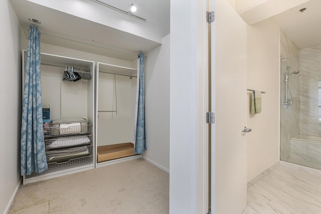 130 S Canal St Unit 624, Chicago, IL 60606 - bathroom with a shower and a spacious closet
