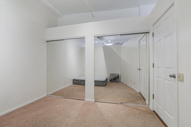 130 S Canal St Unit 624, Chicago, IL 60606 - unfurnished bedroom with two closets and carpet floors