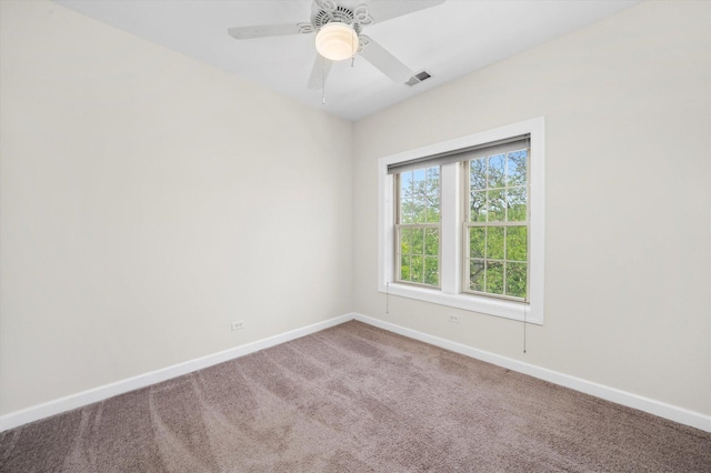 837 E 52nd St Unit 3, Chicago, IL 60615 - empty room featuring carpet and ceiling fan