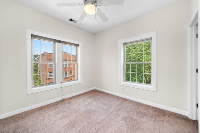 837 E 52nd St Unit 3, Chicago, IL 60615 - empty room with carpet flooring, plenty of natural light, and a ceiling fan