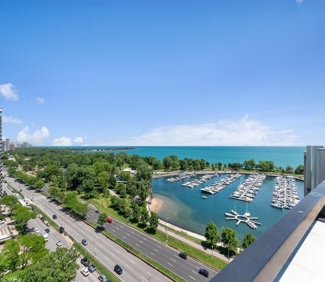 3410 N Lake Shore Dr Unit 5E, Chicago, IL 60657 - water view featuring a marina