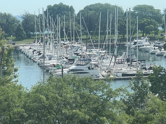 3410 N Lake Shore Dr Unit 5E, Chicago, IL 60657 - dock featuring view of marina and a water view