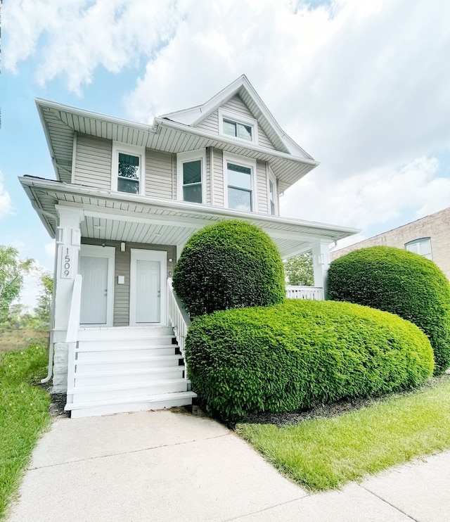 1509 Saint Charles Rd, Maywood, IL 60153 - view of front of property with a porch
