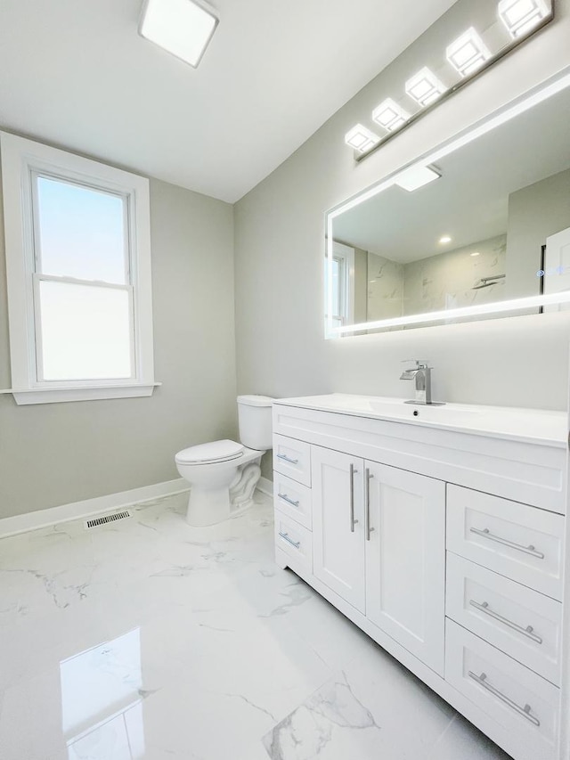 1509 Saint Charles Rd, Maywood, IL 60153 - full bathroom with vanity and marble finish floors