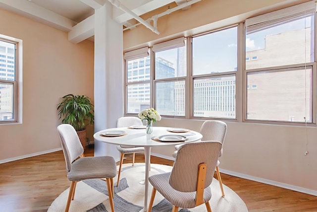 500 S Clinton St Unit 743, Chicago, IL 60607 - dining area with plenty of natural light and wood finished floors