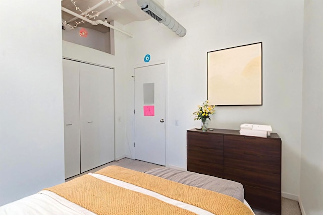 500 S Clinton St Unit 743, Chicago, IL 60607 - bedroom with light colored carpet and a closet