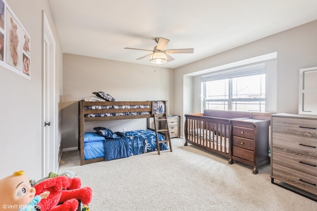6825 179th St, Tinley Park, IL 60477 - bedroom featuring carpet and a ceiling fan