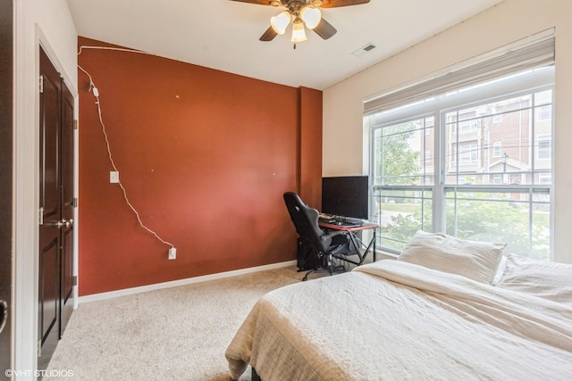 6825 179th St, Tinley Park, IL 60477 - carpeted bedroom featuring baseboards and ceiling fan
