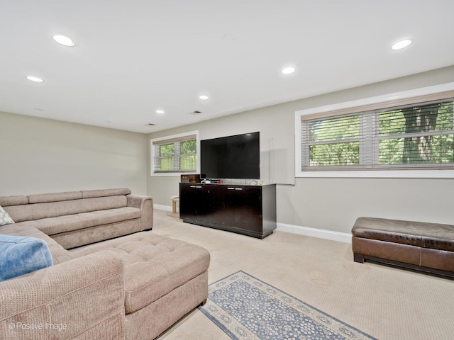 2246 Strawberry Ln, Glenview, IL 60026 - living area with carpet and recessed lighting