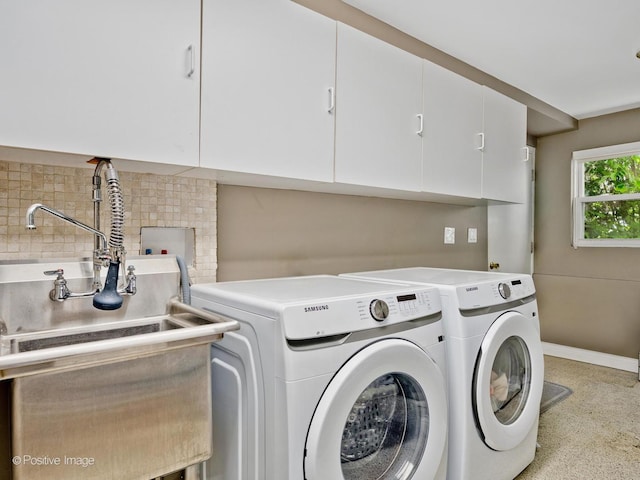 2246 Strawberry Ln, Glenview, IL 60026 - laundry room featuring cabinet space and washer and dryer