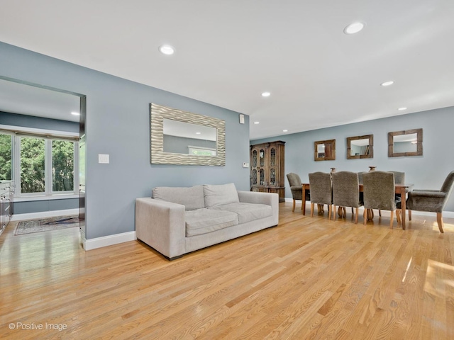 2246 Strawberry Ln, Glenview, IL 60026 - living area featuring recessed lighting and light wood-style floors