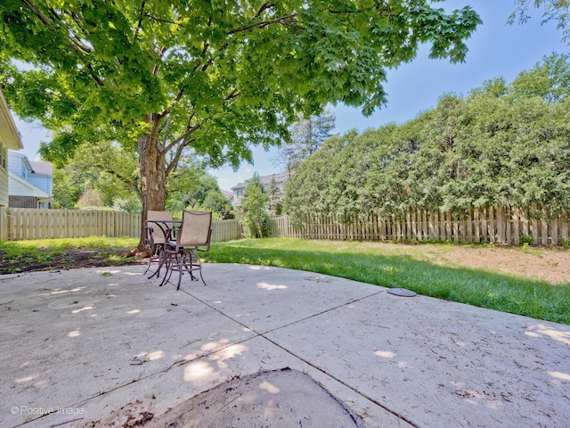 2246 Strawberry Ln, Glenview, IL 60026 - fenced backyard featuring a patio