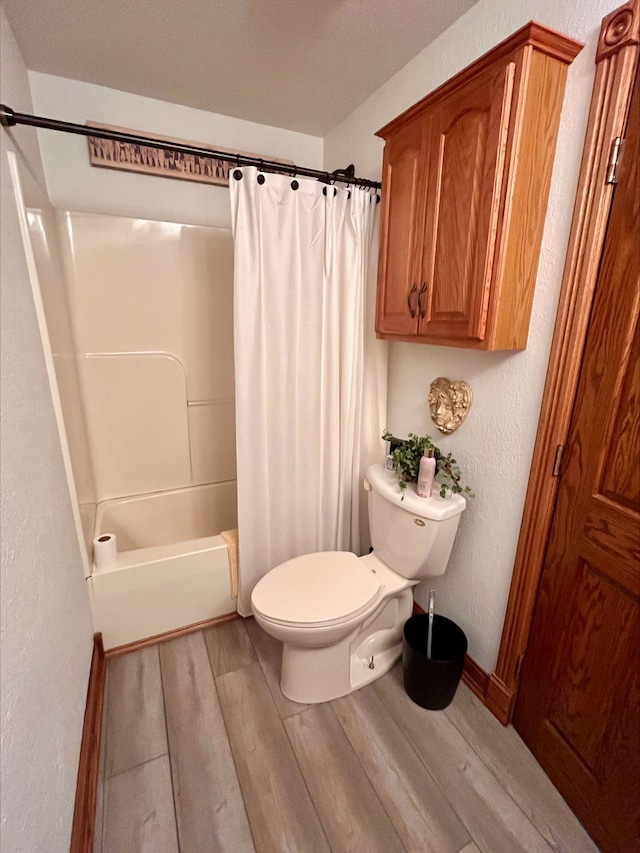 1116 E 2300 N Rd, Danforth, IL 60930 - full bath with wood finished floors, shower / tub combo, and a textured wall